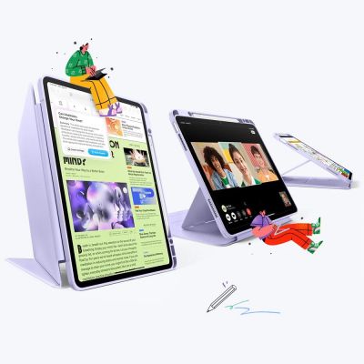 2. ESR Flip Hybrid Case for iPad Air 13" (2024/2025/2026) - Purple