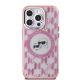 2. Karl Lagerfeld IML Monogram Karl & Choupette Head MagSafe iPhone 15 Pro Case - Pink