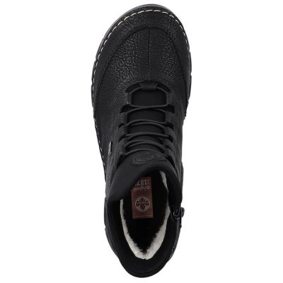 45. Women's insulated black ankle boots Rieker 55069-00