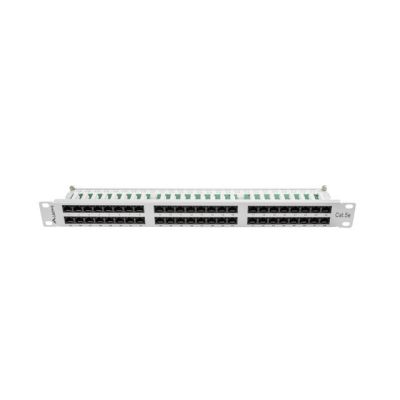 4. Patch panel Lanberg PPU5-1048-S (1U; cat. 5e; 48xRJ-45)