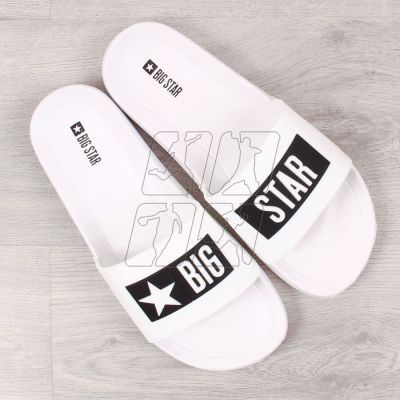 3. White Big Star M DD174700 pool slippers for the pool