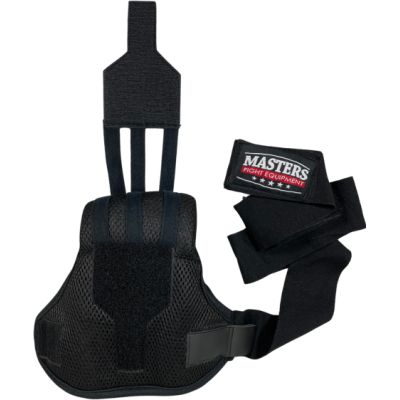 6. MASTERS BBŻ-GRIP gel boxing bandages black