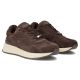 4. Leather sneakers suede brown shoes Filippo DP7728/26