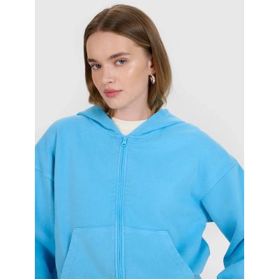 5. Women's zip-up hooded sweatshirt 4F 4FRSS25TSWSF2195-33S