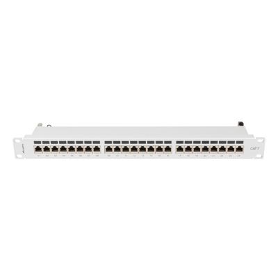 13. LANBERG PATCH PANEL 24 PORT 1U 19" CAT.7 FTP GRAY PPS7-1024-S