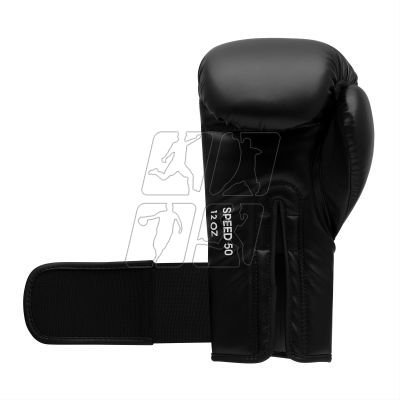 11. adidas Speed 50 Boxing Gloves ADISBG50-Black-Gold