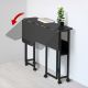 6. MACLEAN FOLDABLE DESK / TABLE MACLEAN, BLACK, MOBILE 100X73CM, MAX. 50KG, ANGLED, L-SHAPED, MC-126 L/B MC-126 L/B