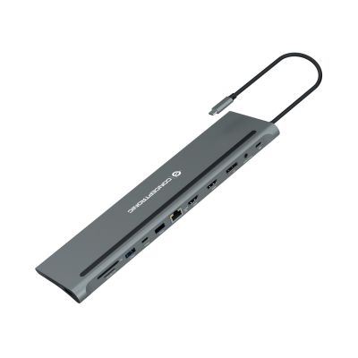 13. CONCEPTRONIC 12-1 USB-C docking station->2xHDMI/3xUSB-A/DP/+ 18cm gr
