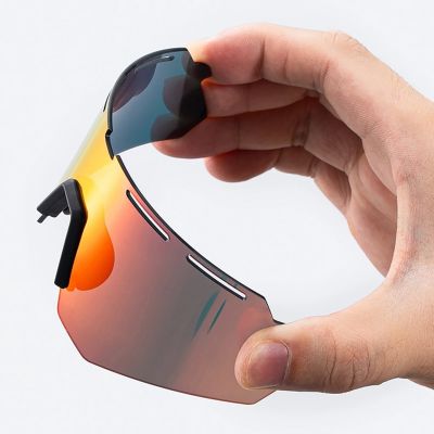 7. Rockbros Polarized Cycling Glasses with UV Protection and Corrective Insert - Gray