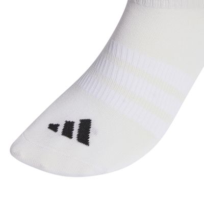 3. Adidas Thin&Light Sportswear No Show Socks 3 Pairs White JZ0534