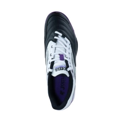 3. Joma Cancha 2601 Turf Football Boots Black and White CANS2601TF