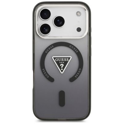 3. Guess IML Gradient Triangle Logo MagSafe Case for iPhone 17 Pro - Black