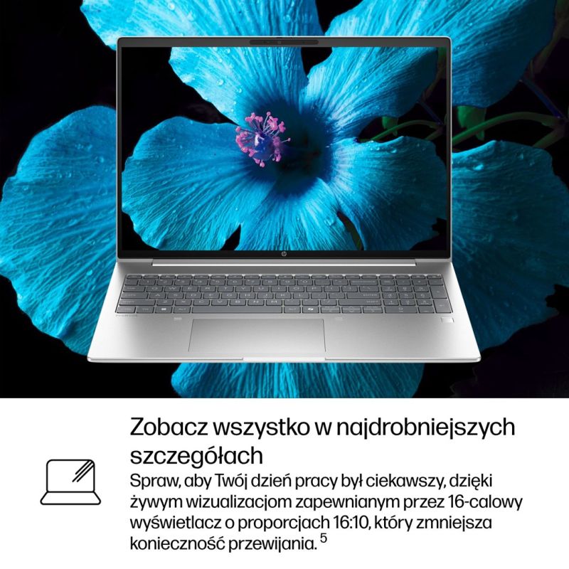 72. HP ProBook 4 G1i Ultra 5 225U 16''WUXGA 300nits AG 16GB DDR5 5600 SSD512 Arc Cam1080p 56Wh W11Pro Pike Silver Aluminum 3Y OnSite