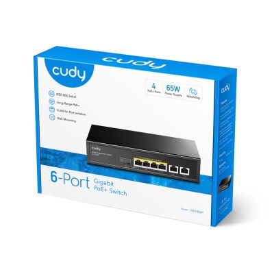 3. CUDY GS1006P 4-GbE PoE Switch