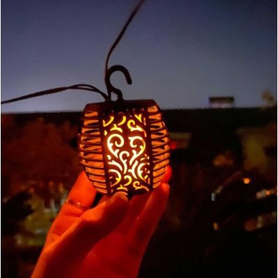 40. SOLAR LAMP FIREBALLS 7CM 5PCS