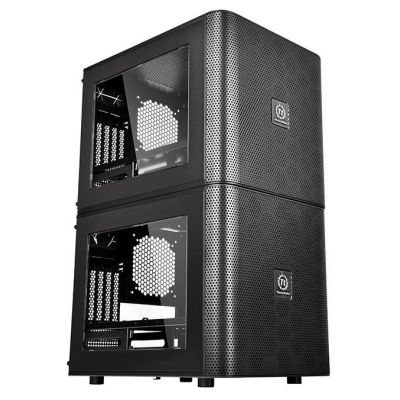 15. Thermaltake Core V21 CA-1D5-00S1WN-00 Case (Micro ATX, Mini ITX; Black)