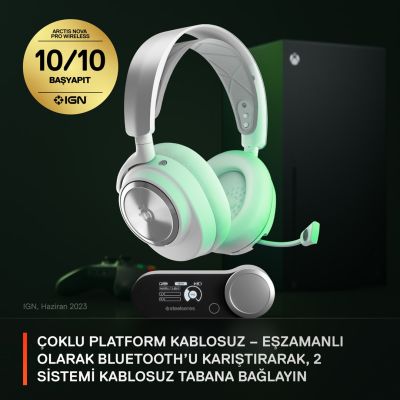 17. Steelseries 61525 Headphones/Headset, Wired, Headband, Gaming, USB Type-C, White