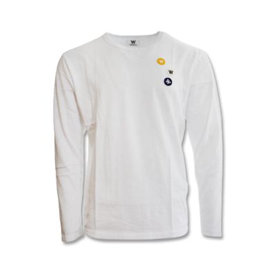 Wood Wood Mel Patches Longsleeve White blouse - 10235402-2323-White