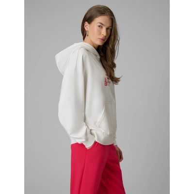 3. Women's loose sweatshirt with hood 4F 4FRSS26TSWSF2836-11S