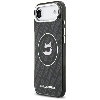 2. Karl Lagerfeld IML Choupette Head Logo MagSafe iPhone Air Case - Black