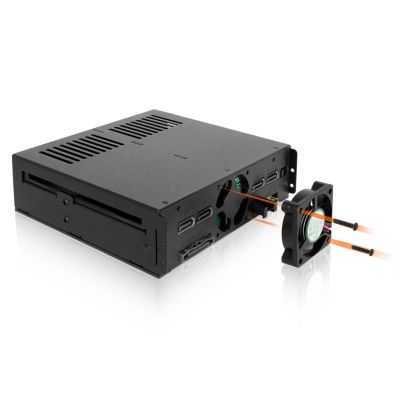 6. Icy Dock MB324SP-B, 0 TB, Serial ATA, Serial ATA II, Serial ATA III, Serial Attached SCSI (SAS), 440g, Desktop