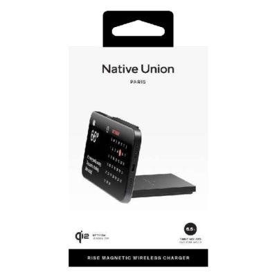 3. Native Union Rise Solo Qi2 Wireless Charger Qi2 15W MagSafe Compatible