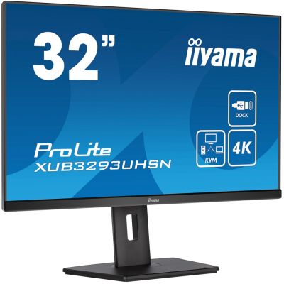 iiyama ProLite XUB3293UHSN-B5 computer monitor 80 cm (31.5") 3840 x 2160 px 4K Ultra HD LCD Black