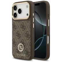Guess 4G Strass Logo MagSafe case for iPhone 17 Pro - brown