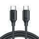 2. Joyroom Long-Lasting Series A9 USB-C / USB-C PD QC cable 60W 3A 1m - black