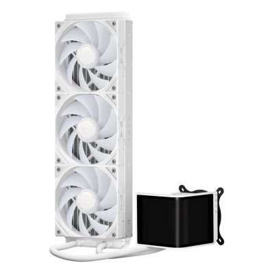 5. TRYX PANORAMA SE ARGB 360 Complete Water Cooling, 3D AMOLED Display - 360mm, White