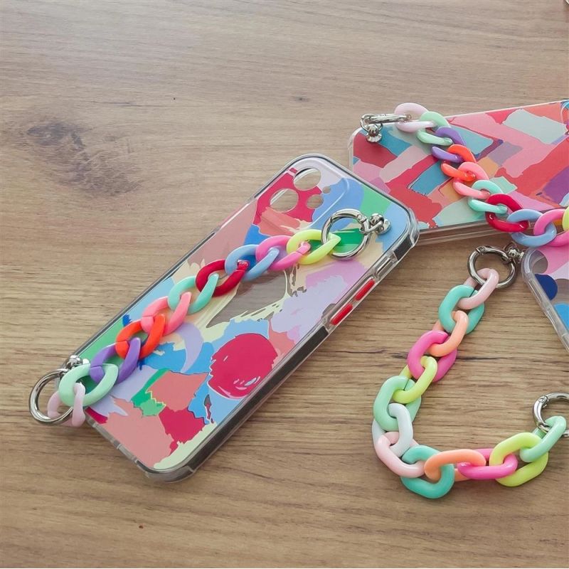 7. Color Chain Case gel flexible elastic case cover with a chain pendant for Samsung Galaxy S20 FE 5G multicolour  (2)