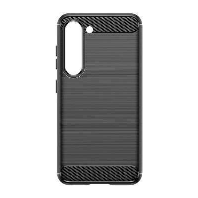4. Carbon Case case for Samsung Galaxy S23+ flexible silicone carbon cover black