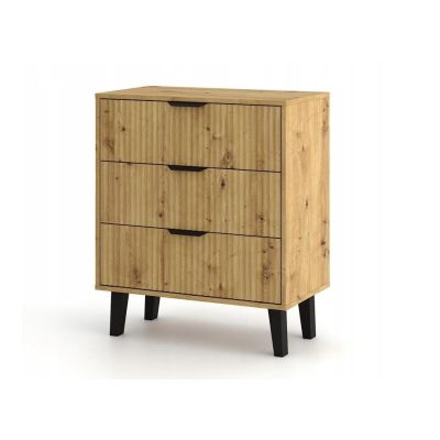 3. SCANDI 3S SLIM CHEST OF DRAWERS, ARTISAN OAK