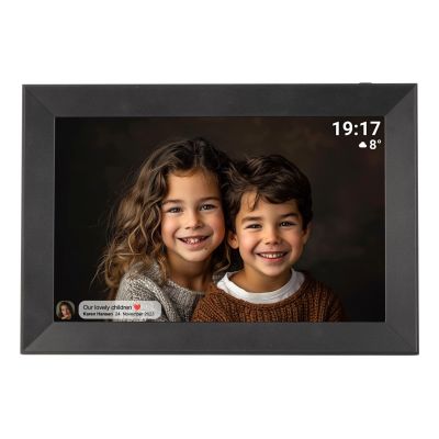 Denver PFF-1012 Digital Photo Frame Black 25.6 cm (10.1") Touchscreen Wi-Fi