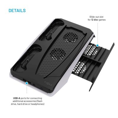 7. FIXED FIXPS5-MCS-BW Game Console Part/Accessory Docking Station