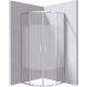Semicircular shower cabin 90x90 cm - striped pattern