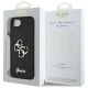 8. Guess Fixed Glitter Big 4G case for iPhone 16e - black
