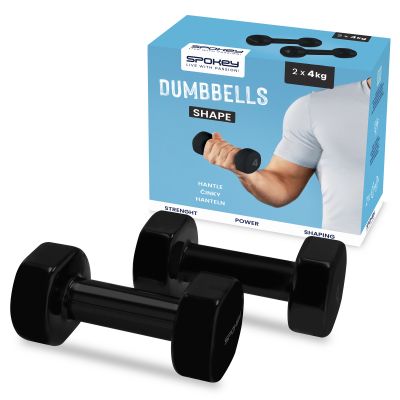 2. Vinyl dumbbells 2x4kg Spokey Shape SPK-943106