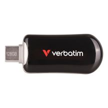 Verbatim 30225 USB Flash Drive 128GB USB Type-C 3.2 Gen 1 (3.1 Gen 1) Black