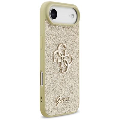 4. Guess Fixed Glitter Big 4G case for iPhone Air - gold
