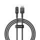 Baseus Unbreakable USB-IP cable 2.4A 1m (black)