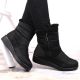 10. Insulated snow boots with a zipper NEWS W EVE377A black