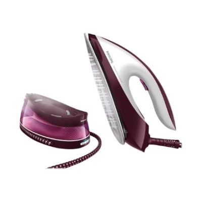 9. Philips GC7842/40 Steam Station 2400 W 1.5 L SteamGlide Plus Soleplate Purple, White