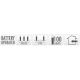 9. BATTERY-OPERATED WIRE LAMPS GARLAND 100 LED COOL WHITE