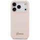 3. Guess Silicone Script Metal Logo MagSafe Case for iPhone 17 Pro - Pink