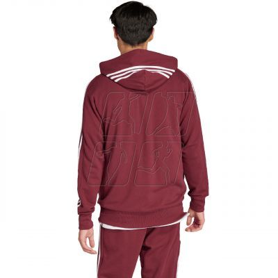 2. adidas Essentials French Terry 3-Stripes Full-Zip Hoodie M IS1365