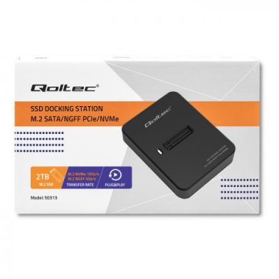 9. QOLTEC SSD DOCKING STATION M.2 SATA/PCIE | NGFF/NVME | USB 3.1