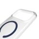 6. Puro Lite Mag TPU+PC Case Compatible with MagSafe for iPhone 17 Pro Max - Transparent with Blue Ring