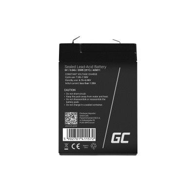 2. GREEN CELL GEL BATTERY AGM11 6V 5AH