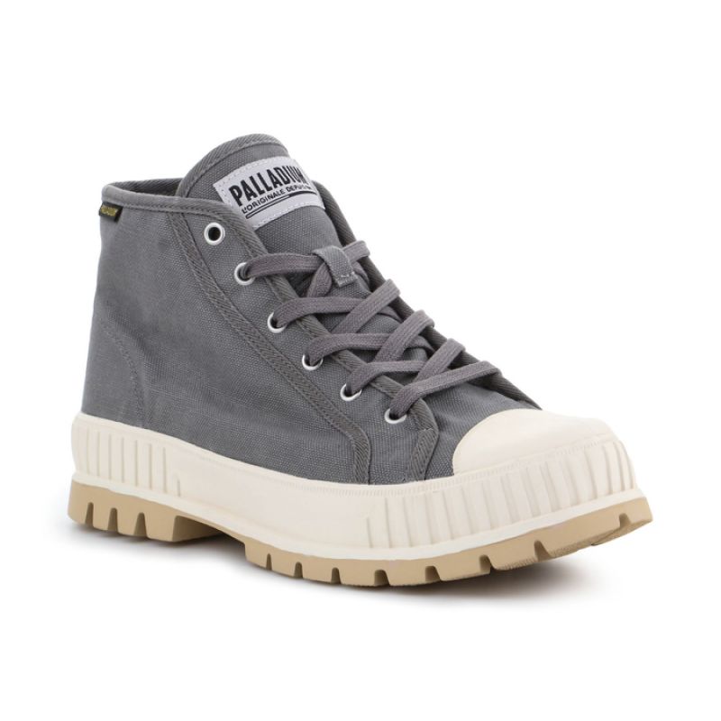 Palladium Pallashock Mid OG Granite Gray U shoes 76681-070-M